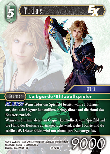 Final Fantasy Opus 21-133 S Tidus Wind