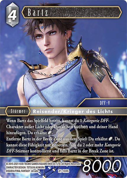 Final Fantasy Opus 21-134 S Bartz Licht