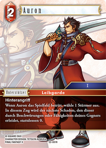Final Fantasy Opus 22-001 R Auron Feuer