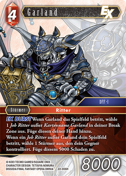 Final Fantasy Opus 22-006 H Garland Feuer