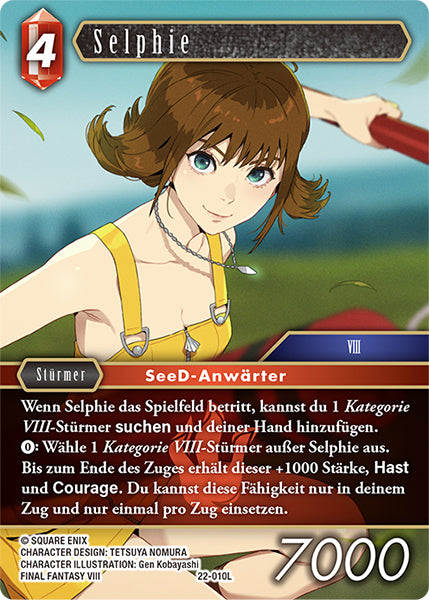 Final Fantasy Opus 22-010 L Selphie Feuer