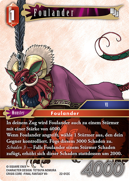 Final Fantasy Opus 22-012 C Foulander Feuer
