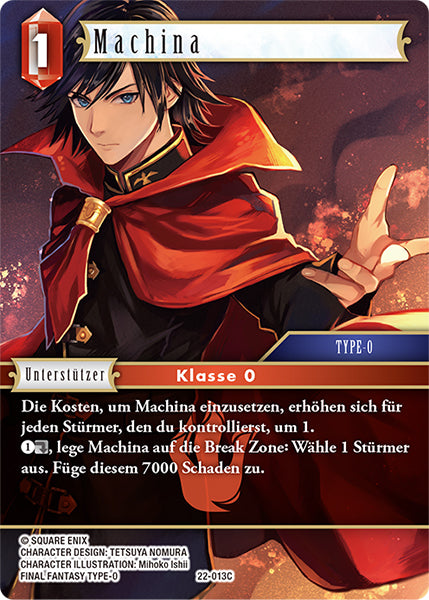 Final Fantasy Opus 22-013 C Machina Feuer