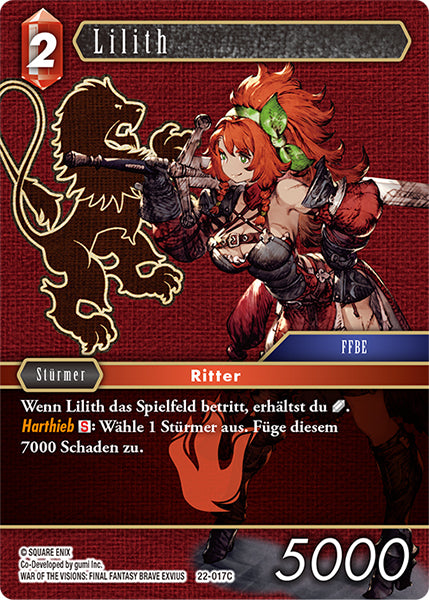 Final Fantasy Opus 22-017 C Lilith Feuer