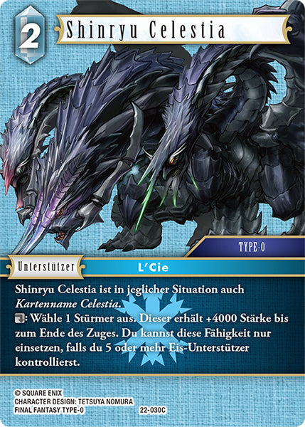 Final Fantasy Opus 22-030 C Shinryu Celestia Eis