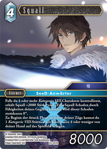 Final Fantasy Opus 22-031 H Squall Eis
