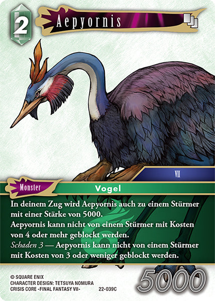 Final Fantasy Opus 22-039 C Aepyornis Wind