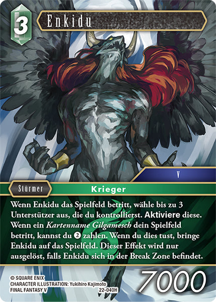Final Fantasy Opus 22-040 H Enkidu Wind