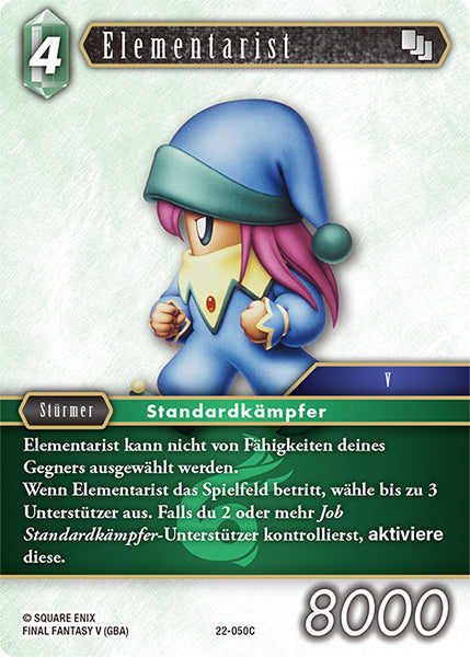 Final Fantasy Opus 22-050 C Elementarist Wind