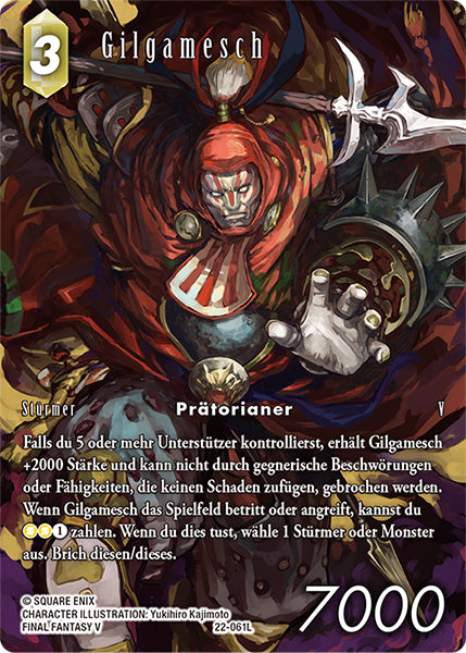 Final Fantasy Opus 22-061 L Gilgamesch Erde