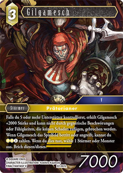 Final Fantasy Opus 22-061 L Gilgamesch Erde