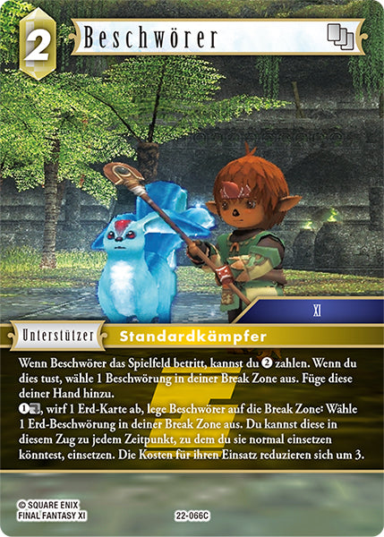 Final Fantasy Opus 22-066 C Beschwörer Erde