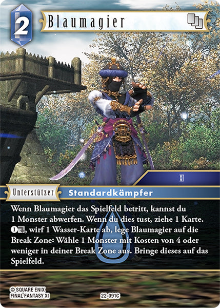 Final Fantasy Opus 22-091 C Blaumagier Wasser