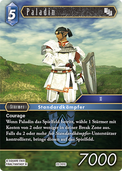 Final Fantasy Opus 22-101 C Paladin Wasser