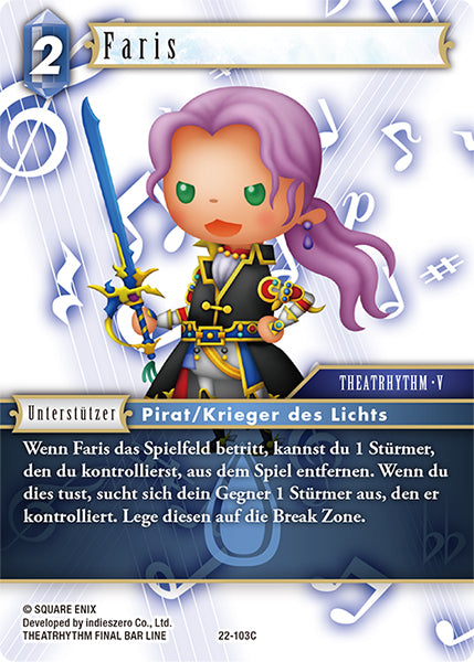 Final Fantasy Opus 22-103 C Faris Wasser