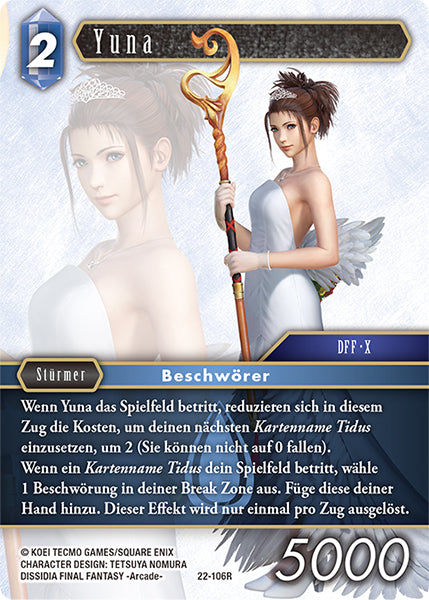Final Fantasy Opus 22-106 R Yuna Wasser