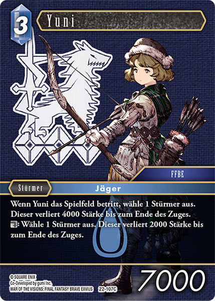 Final Fantasy Opus 22-107 C Yuni Wasser