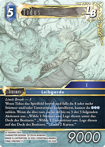 Final Fantasy Opus 22-122 L Tidus LB Wasser