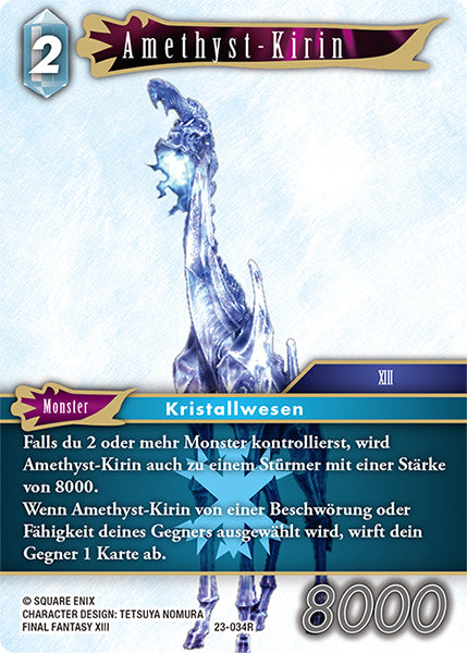 Final Fantasy Opus 23-034 R Amethyst-Kirin Eis
