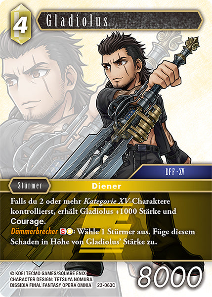 Final Fantasy Opus 23-063 C Gladiolus Erde