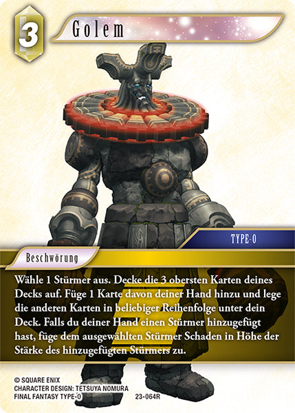 Final Fantasy Opus 23-064 R Golem Erde