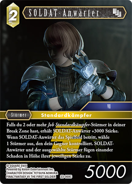 Final Fantasy Opus 23-068 C SOLDAT-Anwärter Erde
