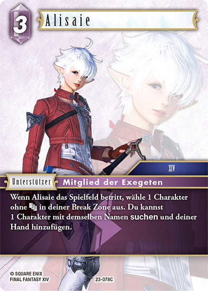 Final Fantasy Opus 23-078 C Alisaie Blitz