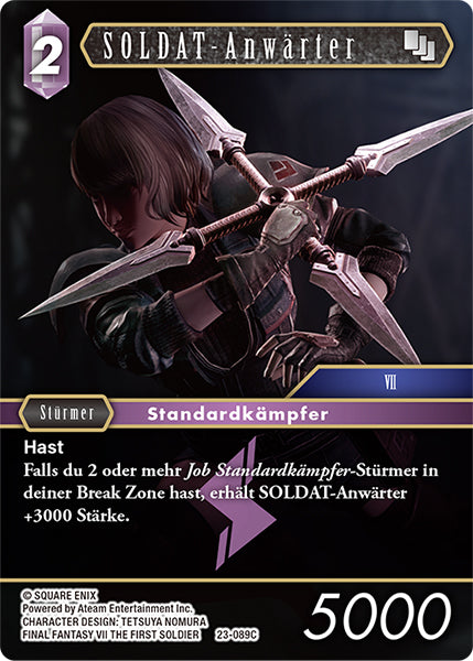 Final Fantasy Opus 23-089 C SOLDAT-Anwärter Blitz