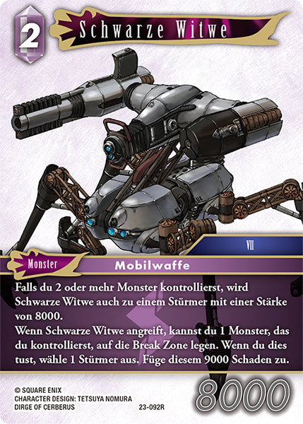 Final Fantasy Opus 23-092 R Schwarze Witwe Blitz