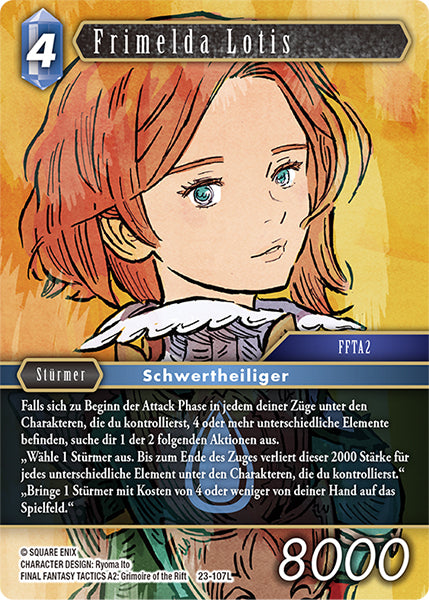 Final Fantasy Opus 23-107 L Frimelda Lotis Wasser