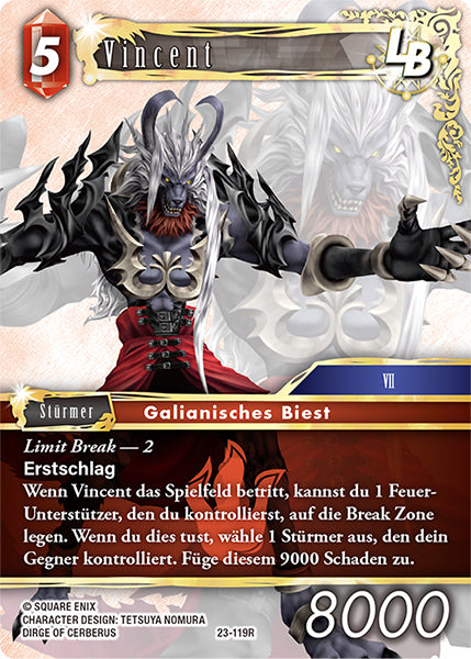 Final Fantasy Opus 23-119 R Vincent LB Feuer