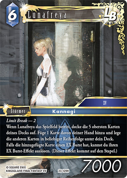 Final Fantasy Opus 23-129 H Lunafreya LB Wasser