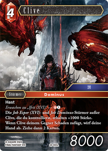 Final Fantasy Opus 24-005 L Clive Feuer