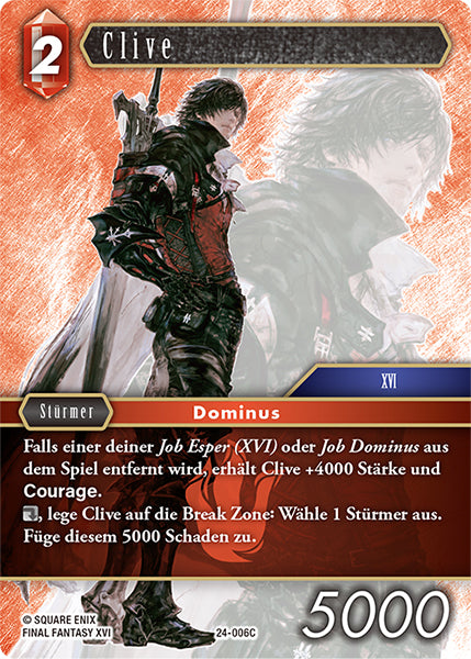Final Fantasy Opus 24-006 C Clive Feuer