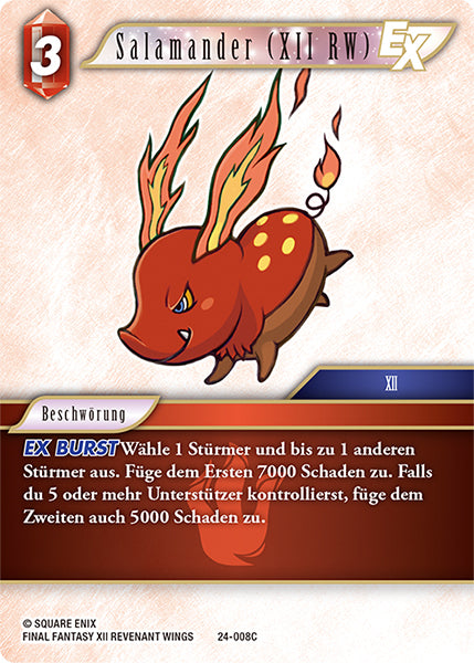 Final Fantasy Opus 24-008 C Salamander (XII RW) Feuer