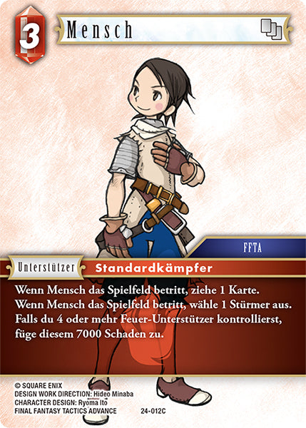 Final Fantasy Opus 24-012 C Mensch Feuer