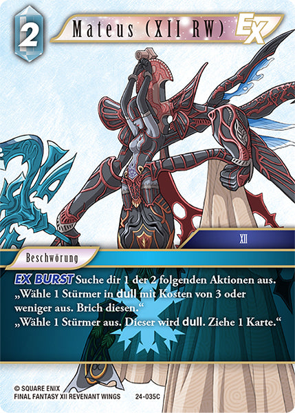 Final Fantasy Opus 24-035 C Mateus (XII RW) Eis