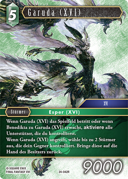 Final Fantasy Opus 24-042 R Garuda (XVI) Wind