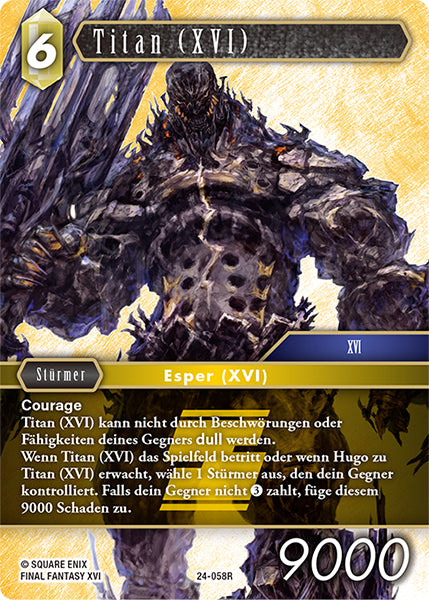 Final Fantasy Opus 24-058 R Titan (XVI) Erde