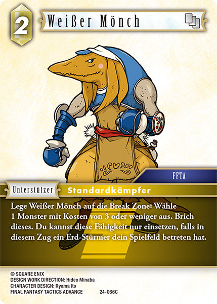 Final Fantasy Opus 24-066 C Weißer Mönch Erde