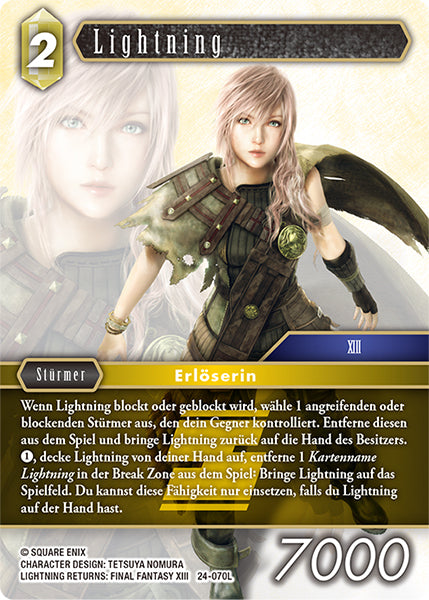 Final Fantasy Opus 24-070 L Lightning Erde