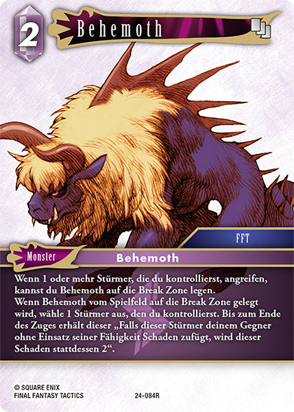 Final Fantasy Opus 24-084 R Behemoth Blitz