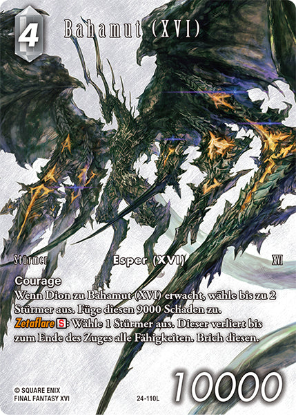Final Fantasy 24-110L Bahamut Full Art Premium - Legacy Karte aus OPUS 28