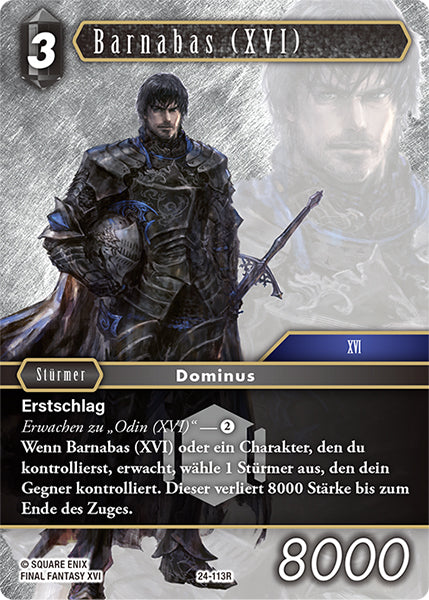 Final Fantasy Opus 24-113 R Barnabas (XVI) Dunkelheit