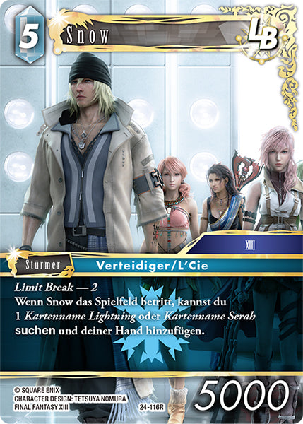 Final Fantasy Opus 24-116 R Snow LB Eis