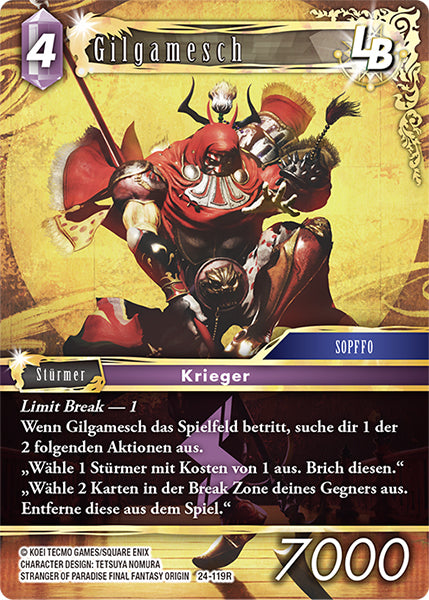 Final Fantasy Opus 24-119 R Gilgamesch LB Blitz