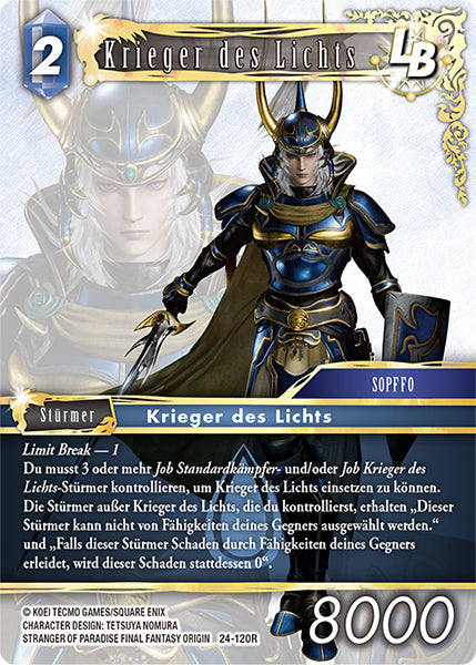 Final Fantasy Opus 24-120 R Krieger des Lichts LB Wasser