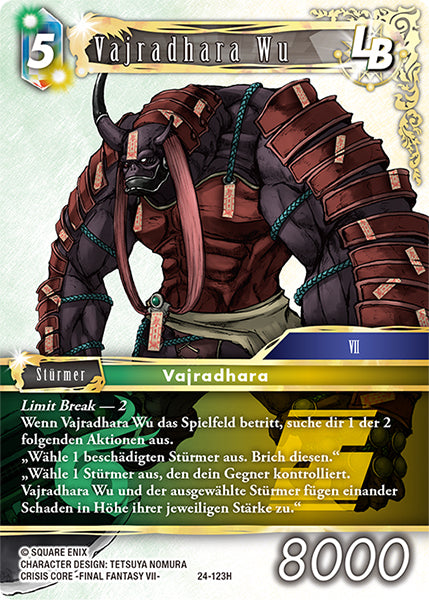 Final Fantasy Opus 24-123 H Vajradhara Wu LB Wind/Erde