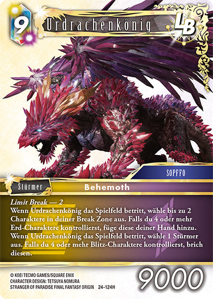 Final Fantasy Opus 24-124 H Urdrachenkönig LB Erde/Blitz