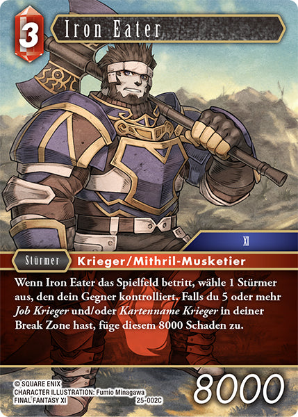 Final Fantasy Opus 25-002 C Iron Eater Feuer